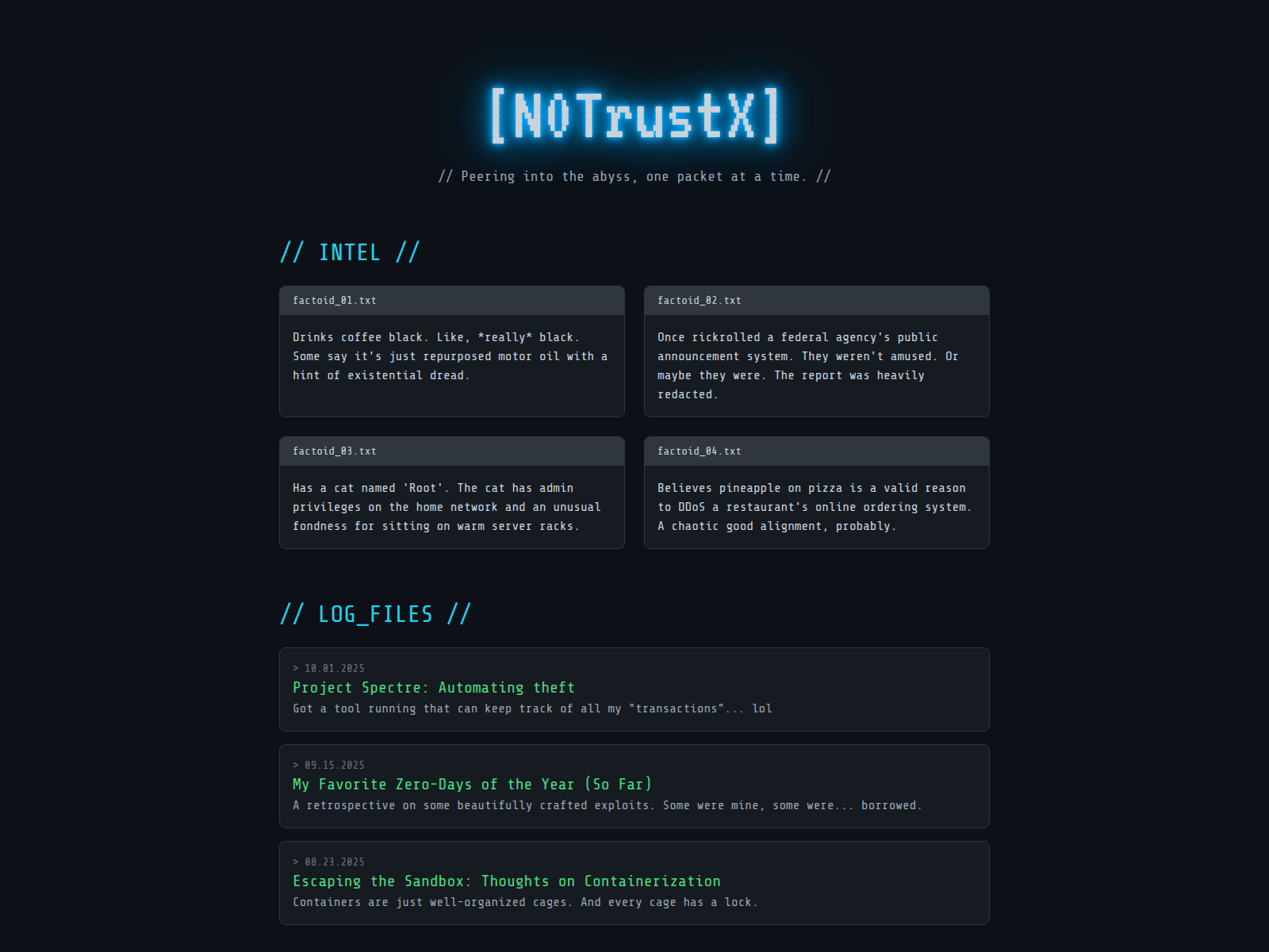 n0trustx blog webpage